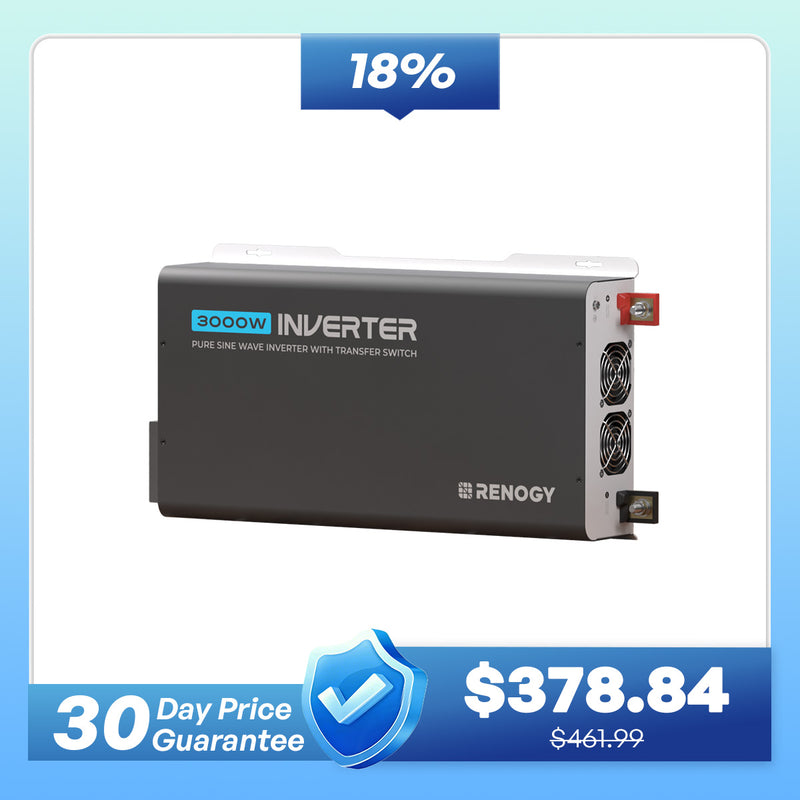 3000W/2000W/1000W 12V Pure Sine Wave Inverter with UPS Transfer Switch