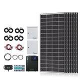 Complete Cabin Solar Kit 1200W 2500W | Optional 9.6kWh Deep-Cycle AGM / LiFePO4 Batteries Renogy