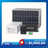 400W 12V Complete Solar Panel Kit with 3.6kWh Battery