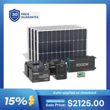 400W 12V Complete Solar Panel Kit with 3.6kWh Battery