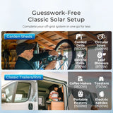 Complete RV Solar Kit 400W 12V | Optional 2.4kWh Deep-Cycle AGM / LiFePO4 Batteries Renogy