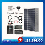 400W 12V Complete Solar Panel Kit with 2.4kWh Batteries