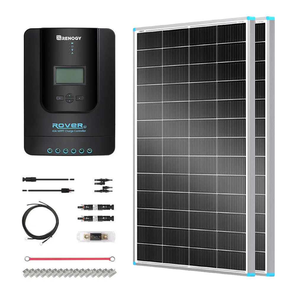 Essential Off-Grid Solar Kit 400W 12V | Optional 2.4kWh LiFePO4 Battery Renogy
