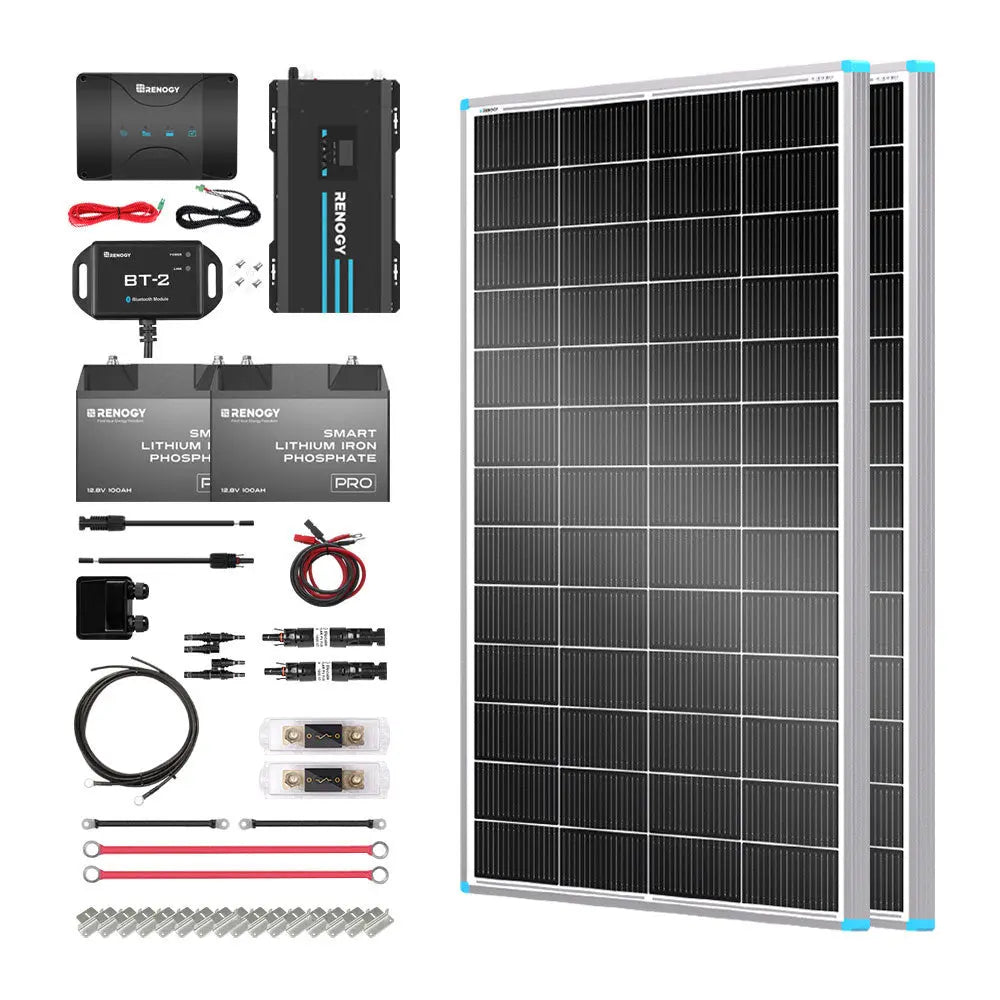 Customizable RV Solar Kit 400W 12V | DC-DC Battery Charger with MPPT Renogy