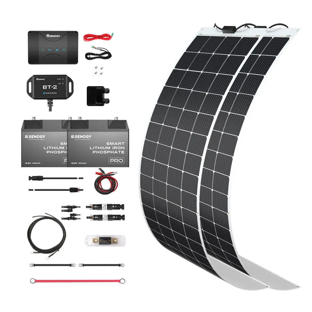 Customizable RV Solar Kit 400W 12V | DC-DC Battery Charger with MPPT Renogy