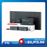 600W 12V ShadowFlux™ Solar Panel Kit with 5.12kWh Battery
