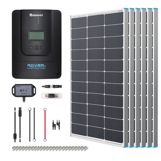 Premium RV Solar Kit 600W 12V/24V | Optional Smart Monitoring Renogy