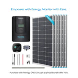 600W 12V/24V Monocrystalline Solar Premium Kit w/Rover 60A Charger Controller w/Renogy ONE Core Renogy