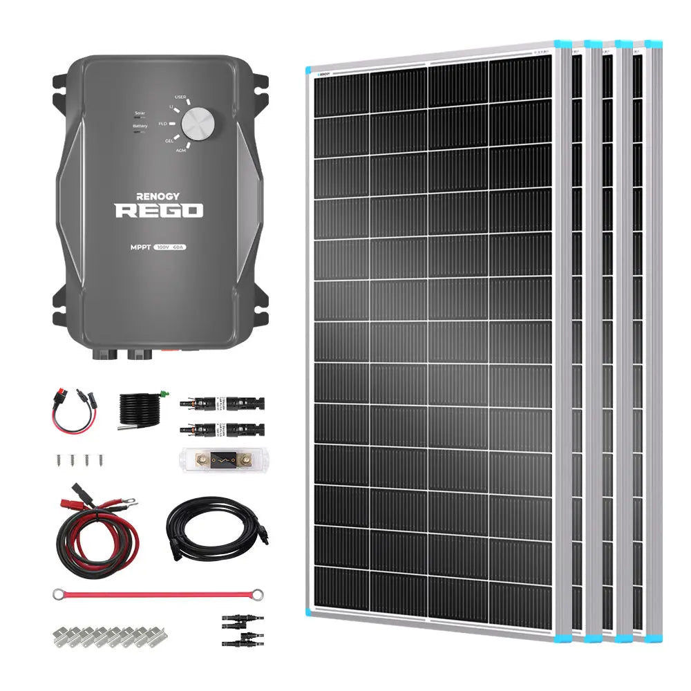 Essential Off-Grid Solar Kit 800W 12V | Optional 3.6kWh LiFePO4 Battery Renogy