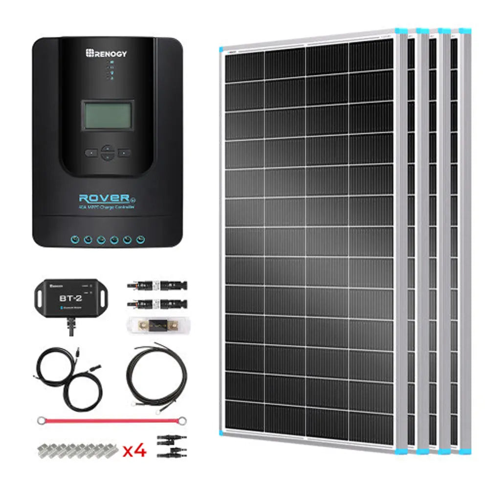 Essential Off-Grid Solar Kit 800W 12V | Optional 3.6kWh LiFePO4 Battery Renogy