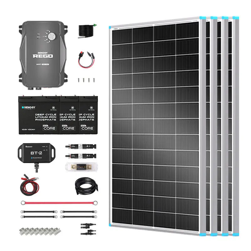 Essential Off-Grid Solar Kit 800W 12V | Optional 3.6kWh LiFePO4 Battery Renogy