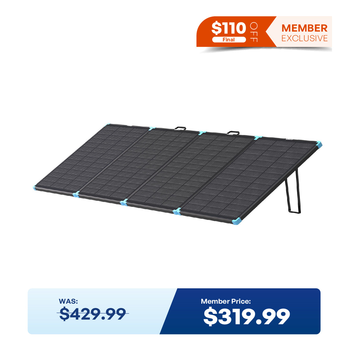 Solar Suitcase N-Type 300W 100W Lightweight Portable Solar Panel