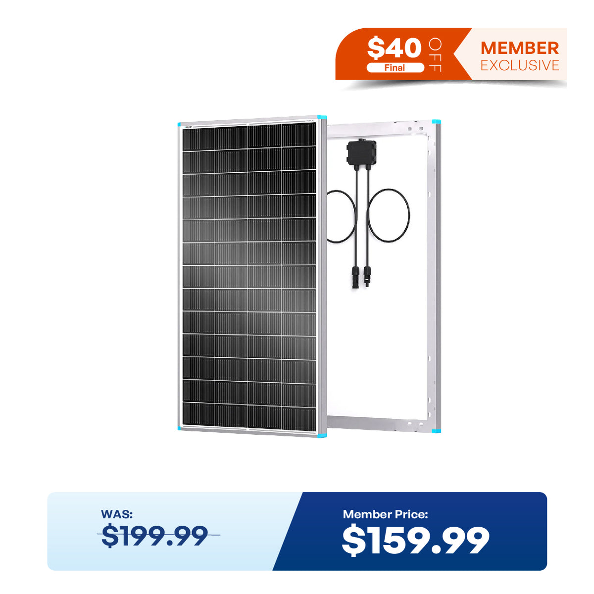 N-Type 16BB 200W 175W 100W Rigid Solar Panel