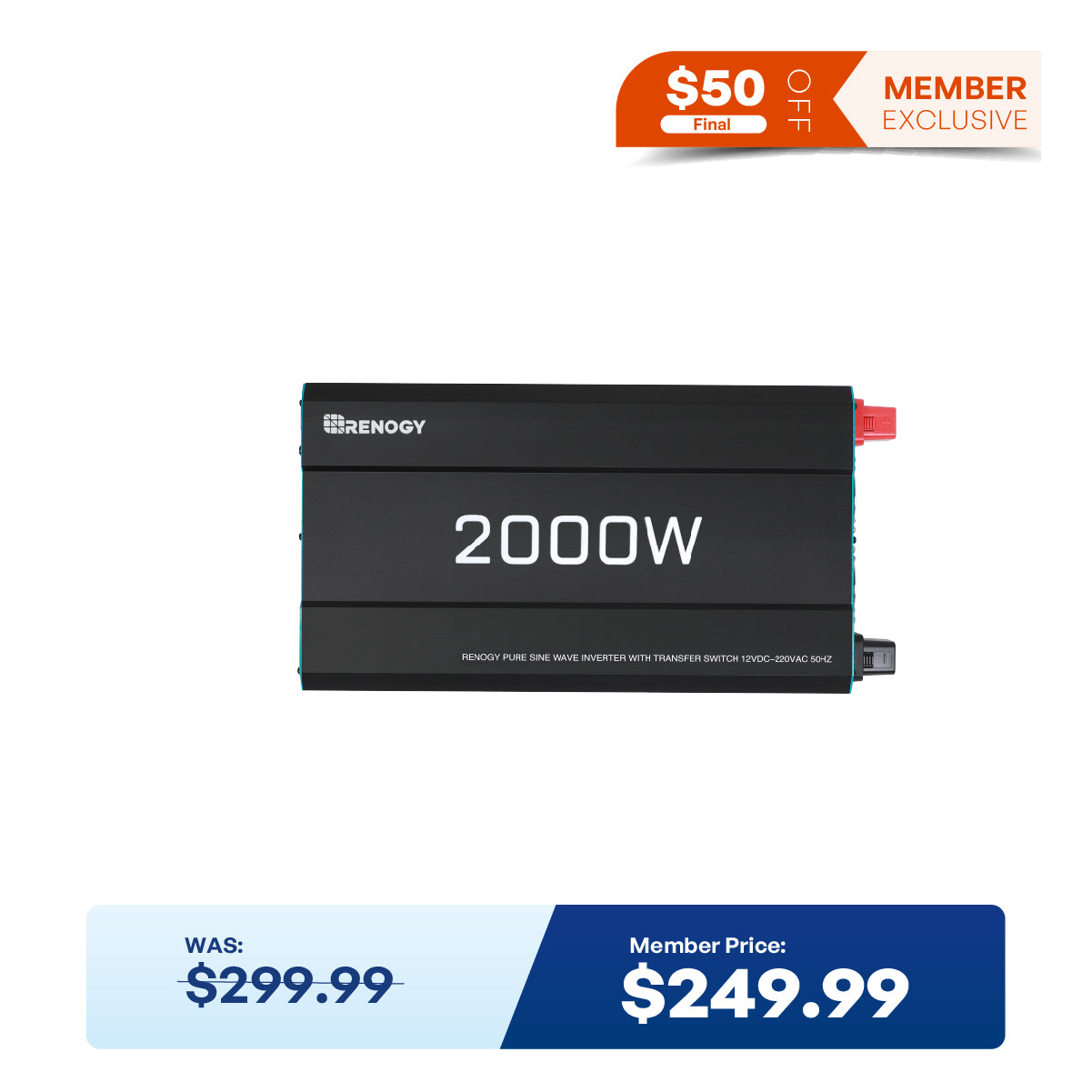 2000W 12V Pure Sine Wave Inverter