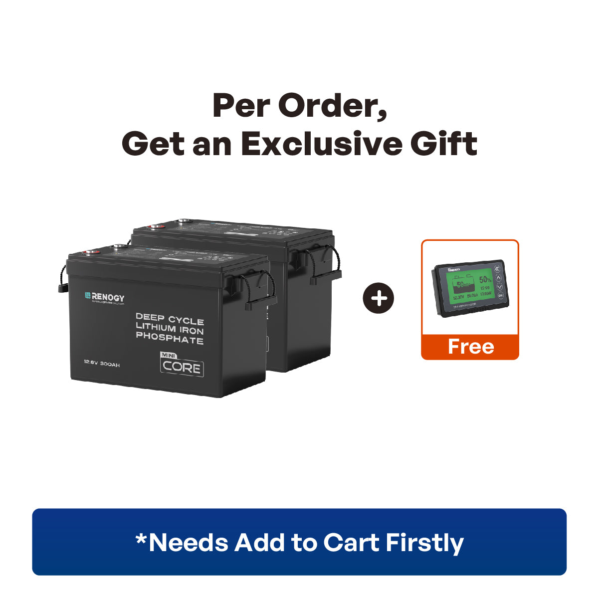 12V 300Ah LiFePO4 Battery w/ Low-Temperature Protection