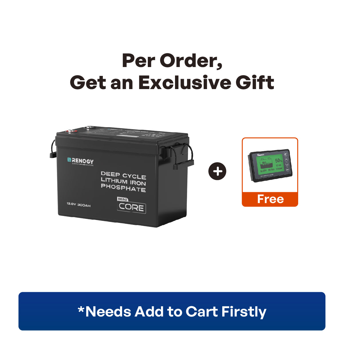 12V 300Ah LiFePO4 Battery w/ Low-Temperature Protection