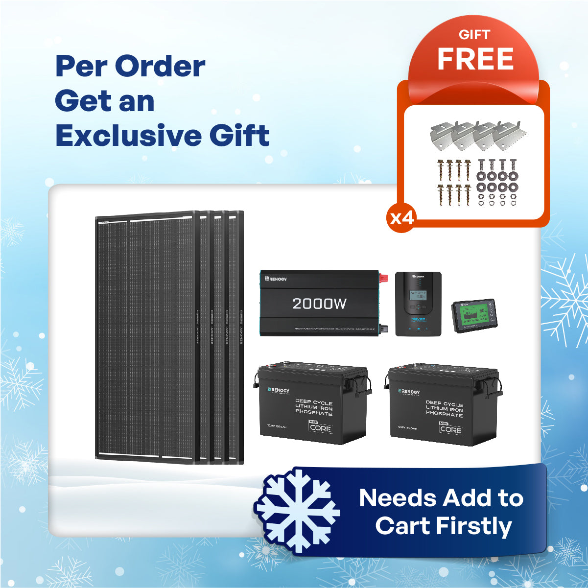 Bundle Kit 7.68kWh | Optional ShadowFlux 400W/800W Panel