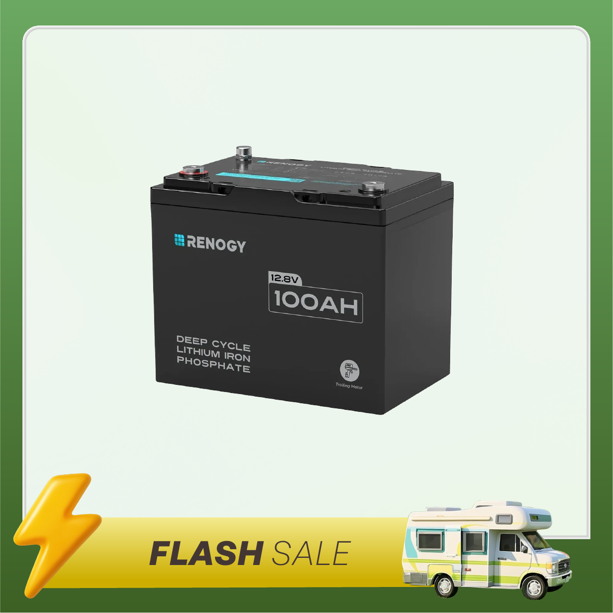 12V 100Ah Trolling Motor Lithium Iron Phosphate Battery with Bluetooth | Core Series