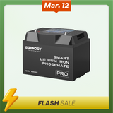 12V  100Ah Smart Lithium Iron Phosphate Battery w/Bluetooth & Self-heating Function | Pro Series