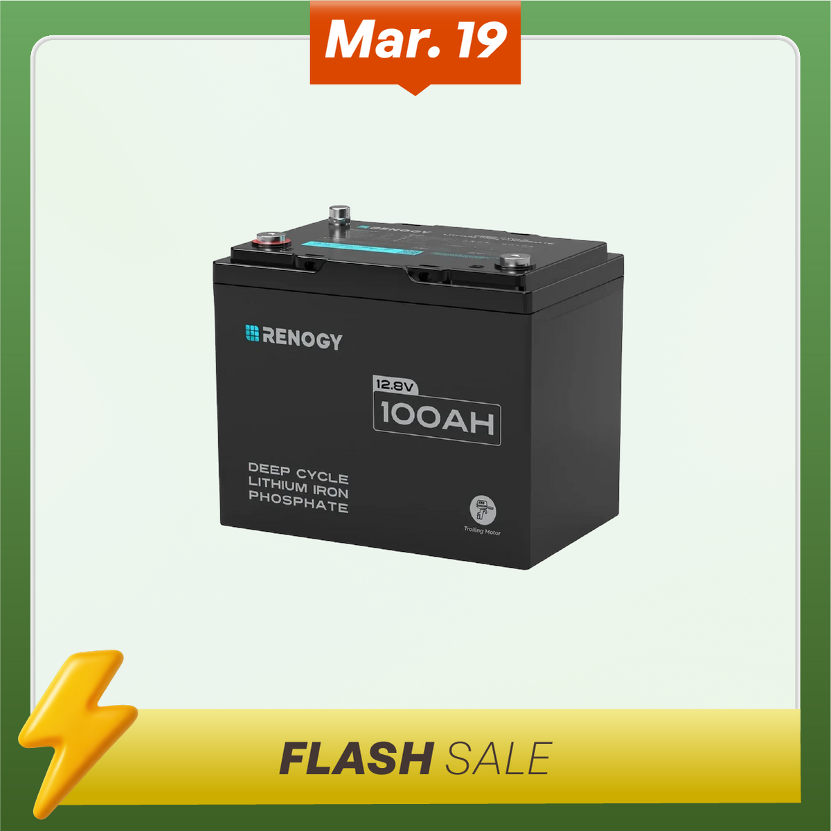 12V 100Ah Trolling Motor Lithium Iron Phosphate Battery with Bluetooth | Core Series