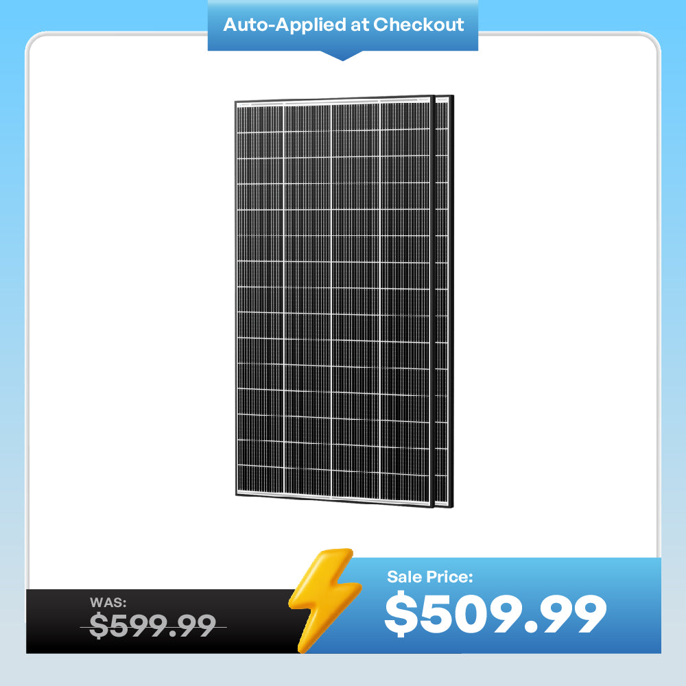 320W N-Type Solar Panel（2-Pack）
