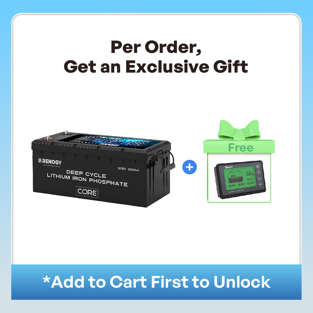 12V 300Ah Deep Cycle Lithium Iron Phosphate Battery w/Self-Heating | Core Series
