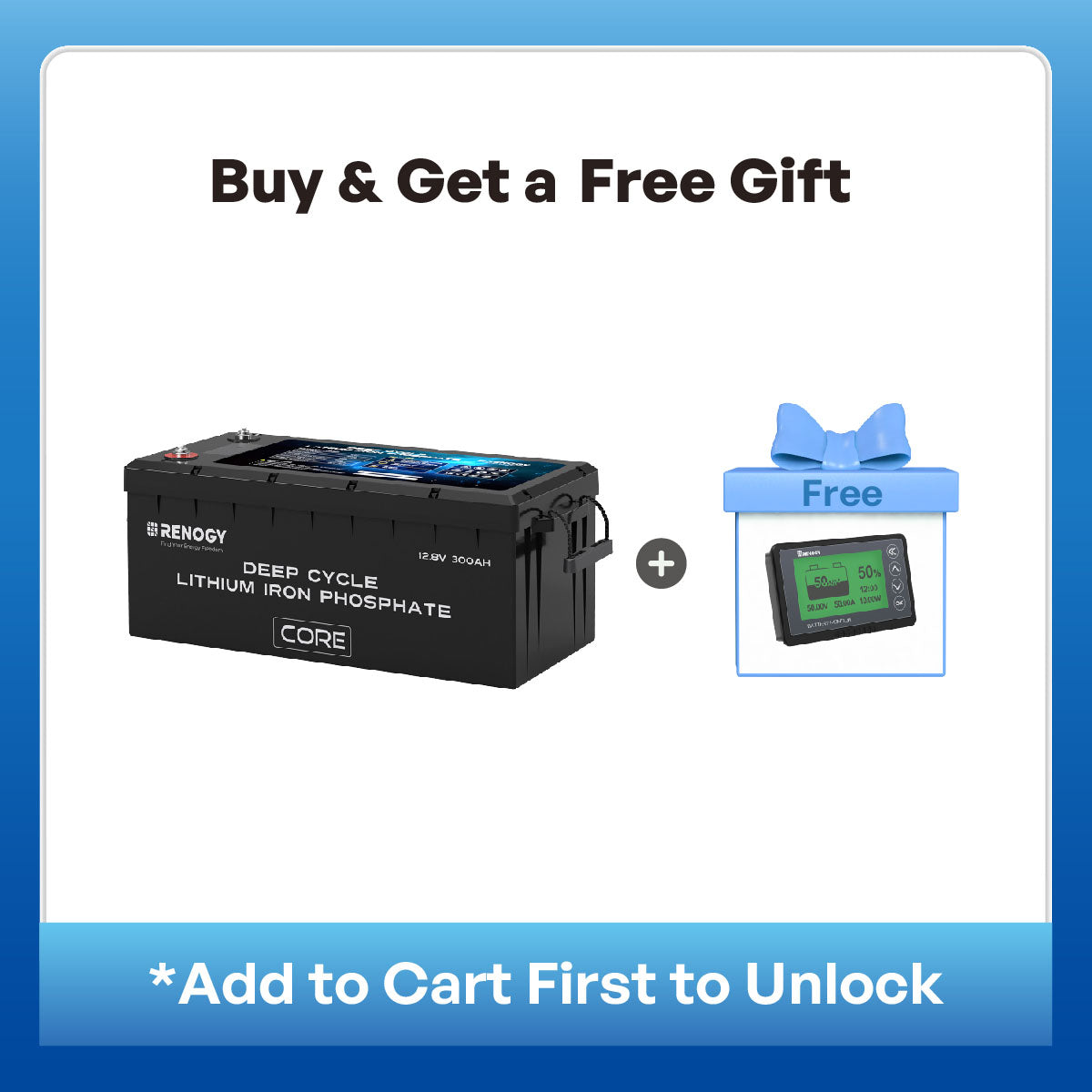 12V 300Ah Deep Cycle Lithium Iron Phosphate Battery w/Self-Heating | Core Series