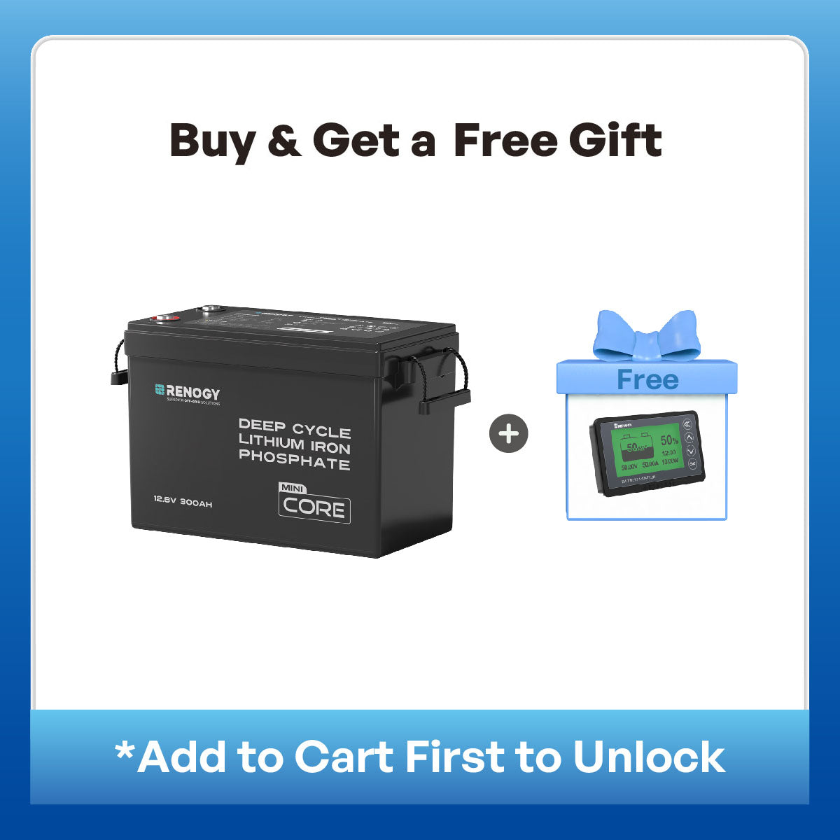 Mini Size 12V 300Ah LiFePO4 Battery w/ Low-Temperature Protection