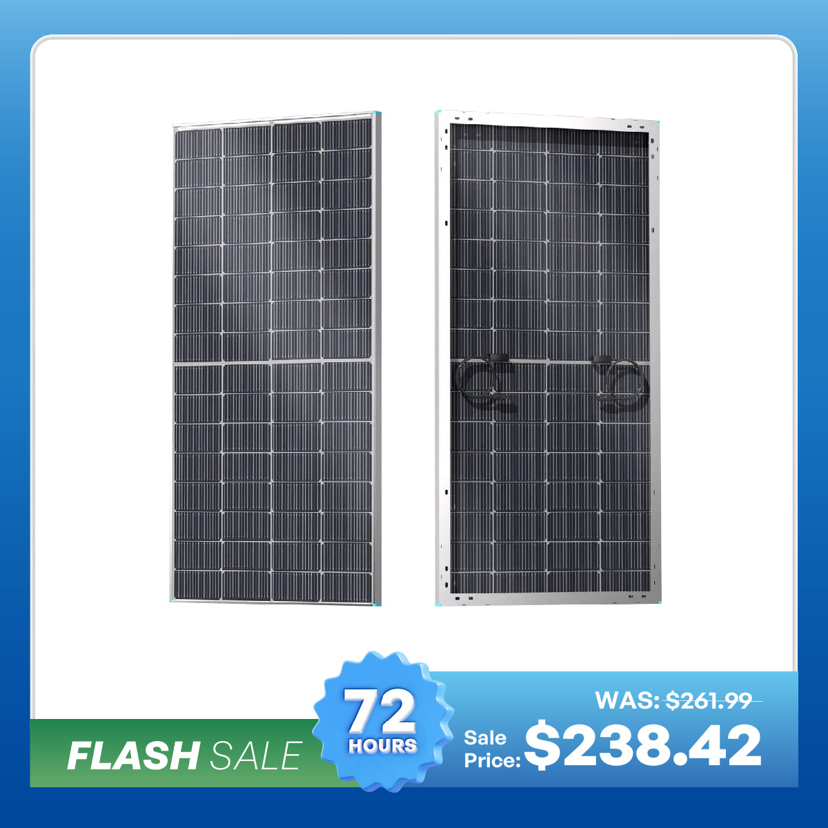250W N-Type Bifacial Solar Panel