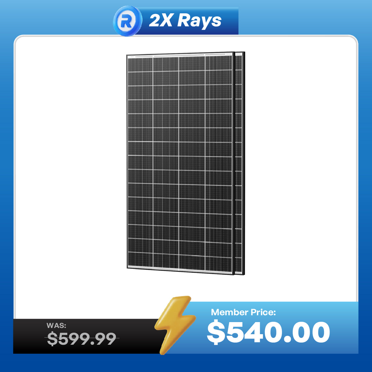 320W N-Type Solar Panel（2-Pack）