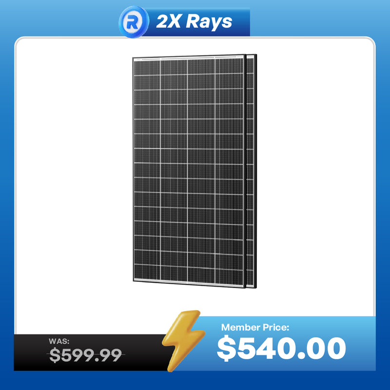 320W N-Type Solar Panel（2-Pack）