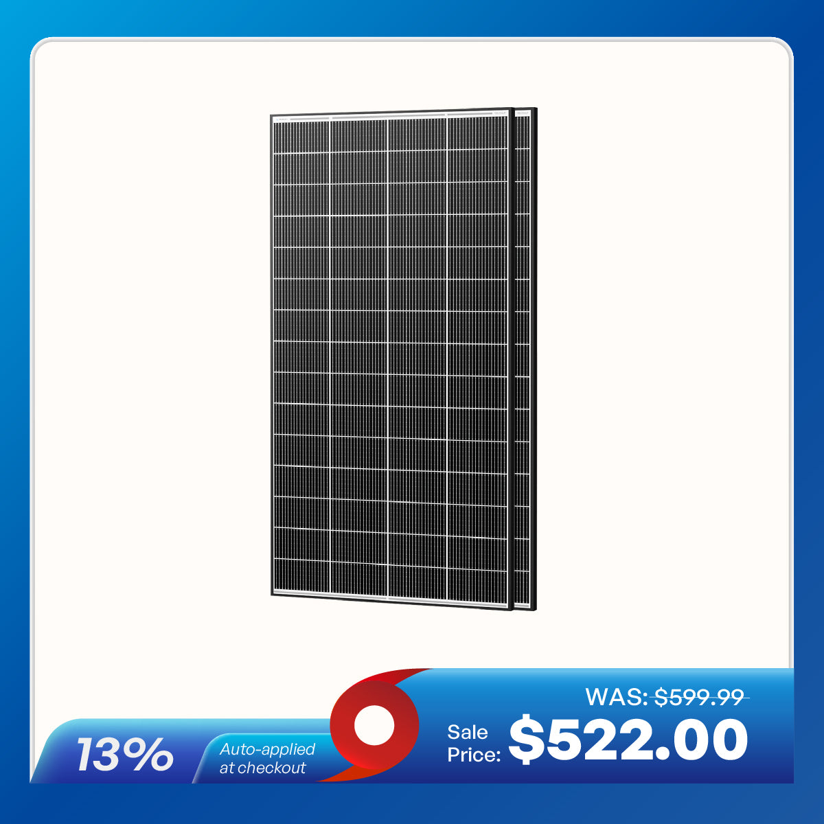 320W N-Type Solar Panel（2-Pack）