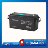 12V 200Ah LiFePO4 Battery w/ Low-Temperature Protection