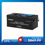 12V 300Ah Deep Cycle Lithium Iron Phosphate Battery w/Self-Heating | Core Series