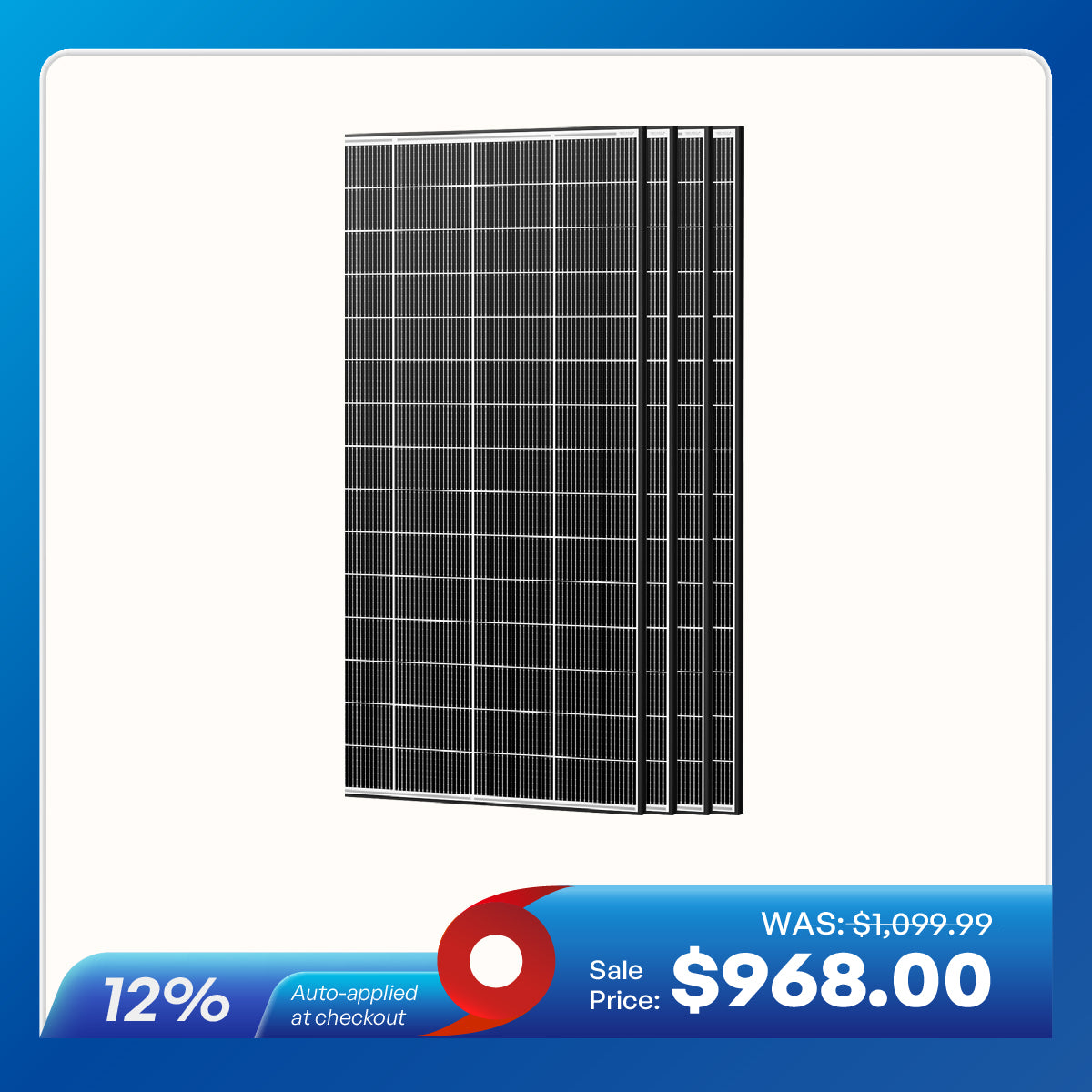 320W N-Type Solar Panel（2-Pack）