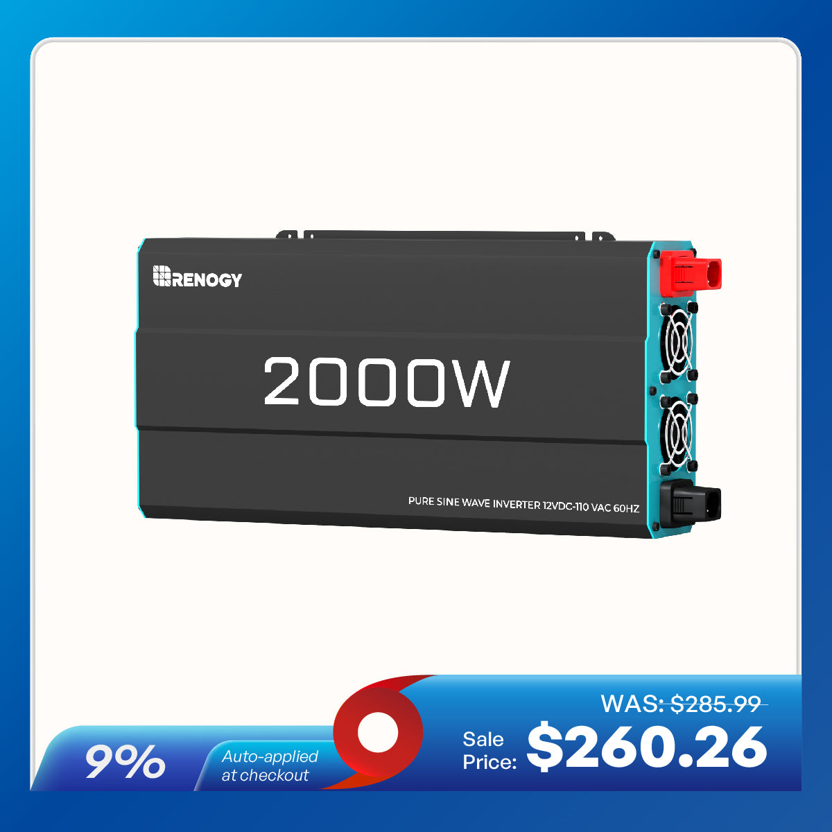 3000W/2000W/1000W/700W 12V Pure Sine Wave Inverter