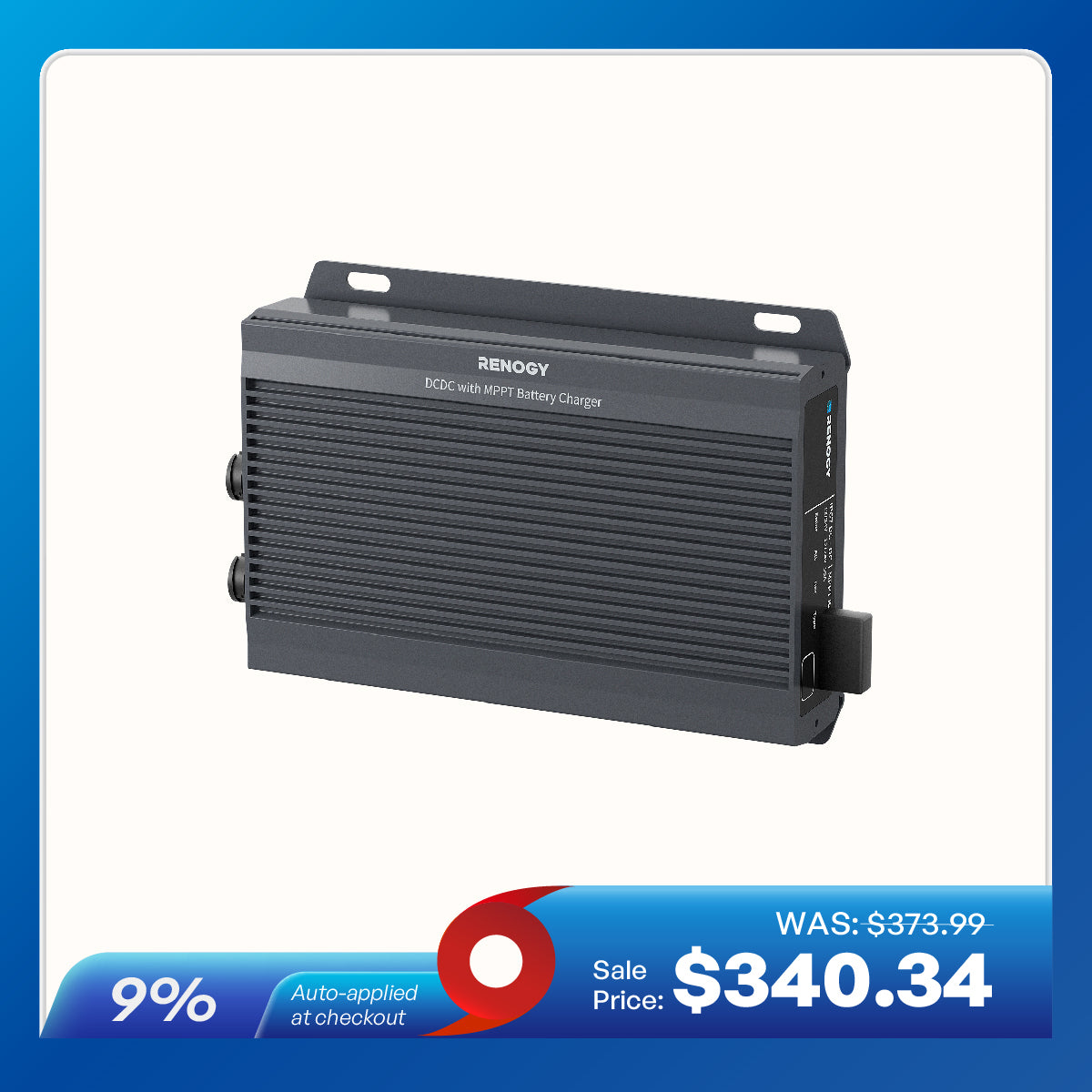 12V/24V IP67 50A DC-DC  Battery Charger with MPPT