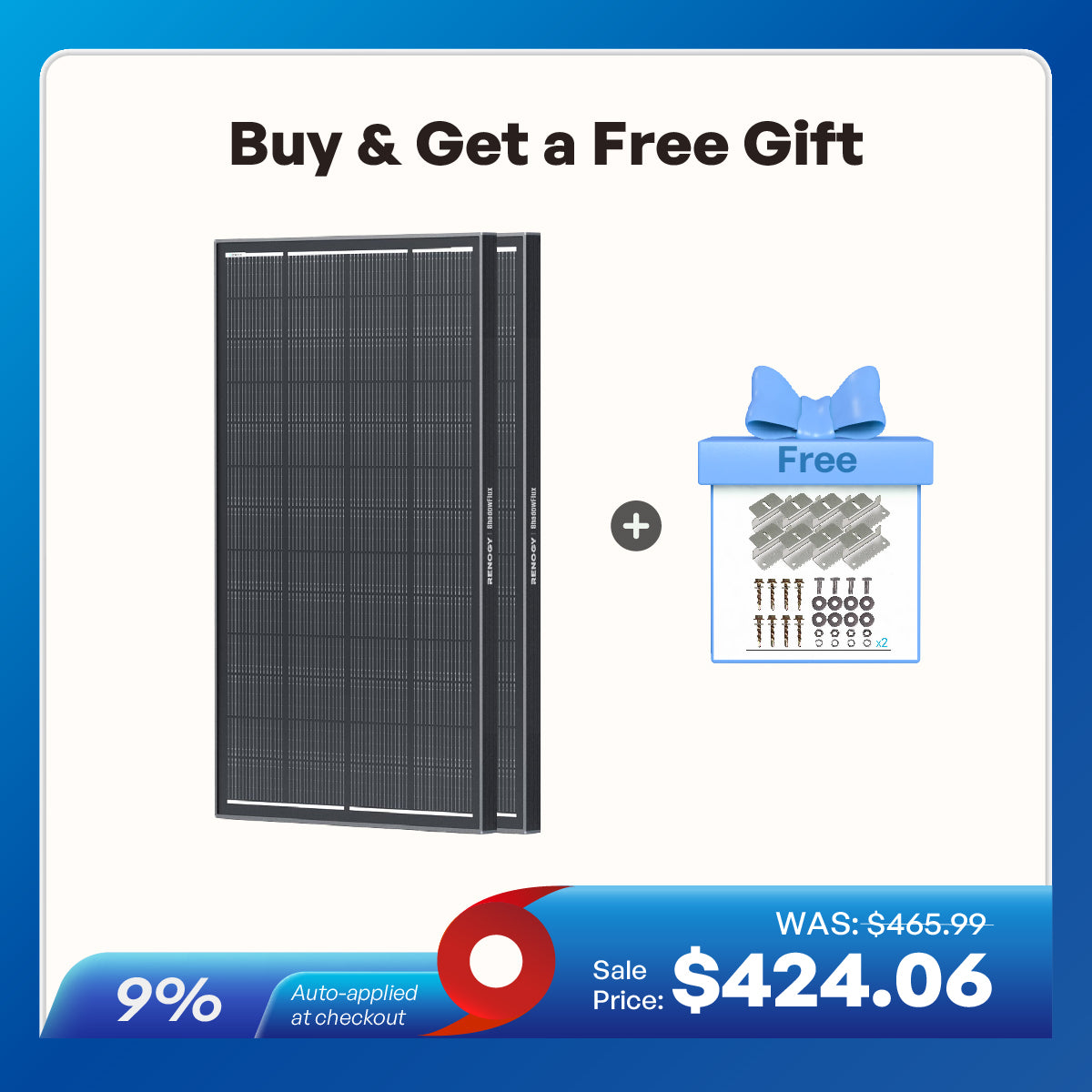 ShadowFlux™ 120W/200W N-Type Anti-Shading Solar Panel