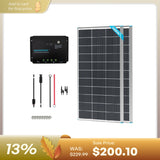 200W 12V Starter Solar Panel Kit