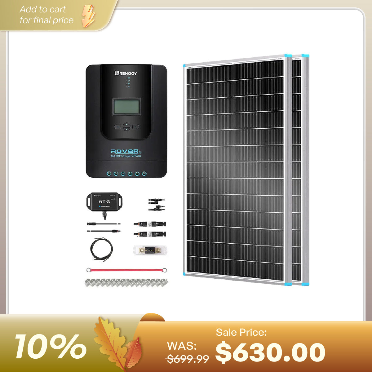 400W 12V Starter Solar Panel Kit