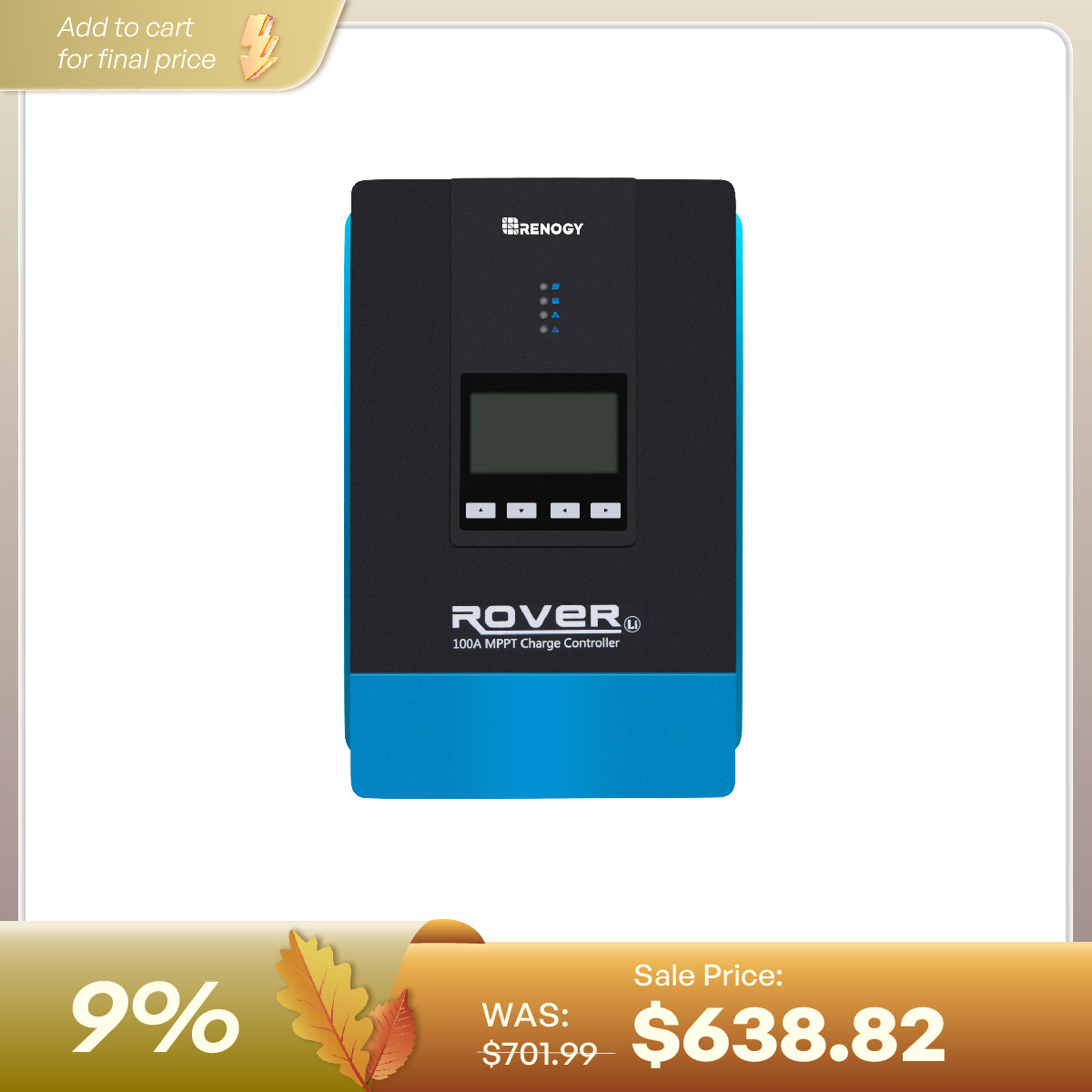 Rover 100 Amp MPPT Solar Charge Controller