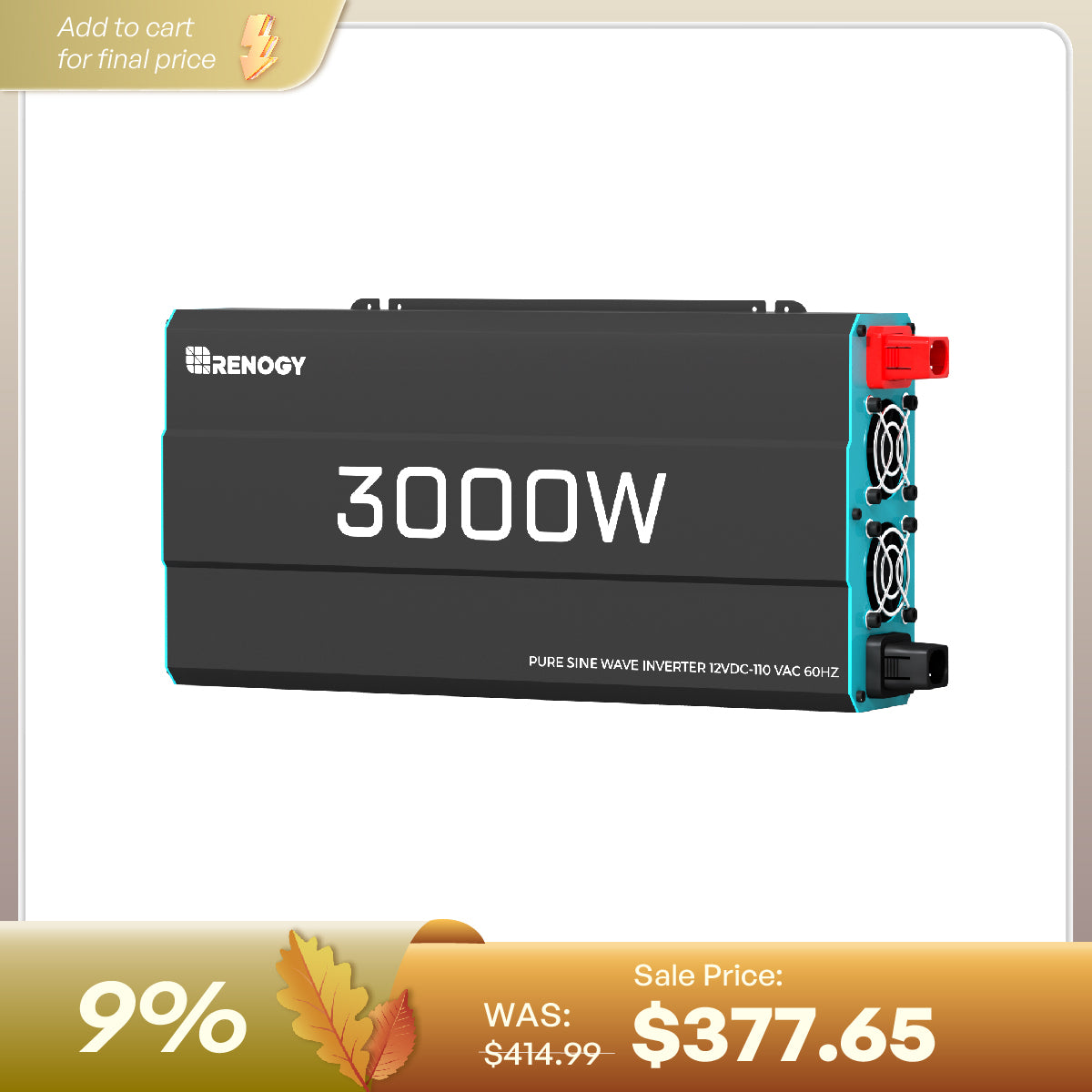 3000W/2000W/1000W/700W 12V Pure Sine Wave Inverter