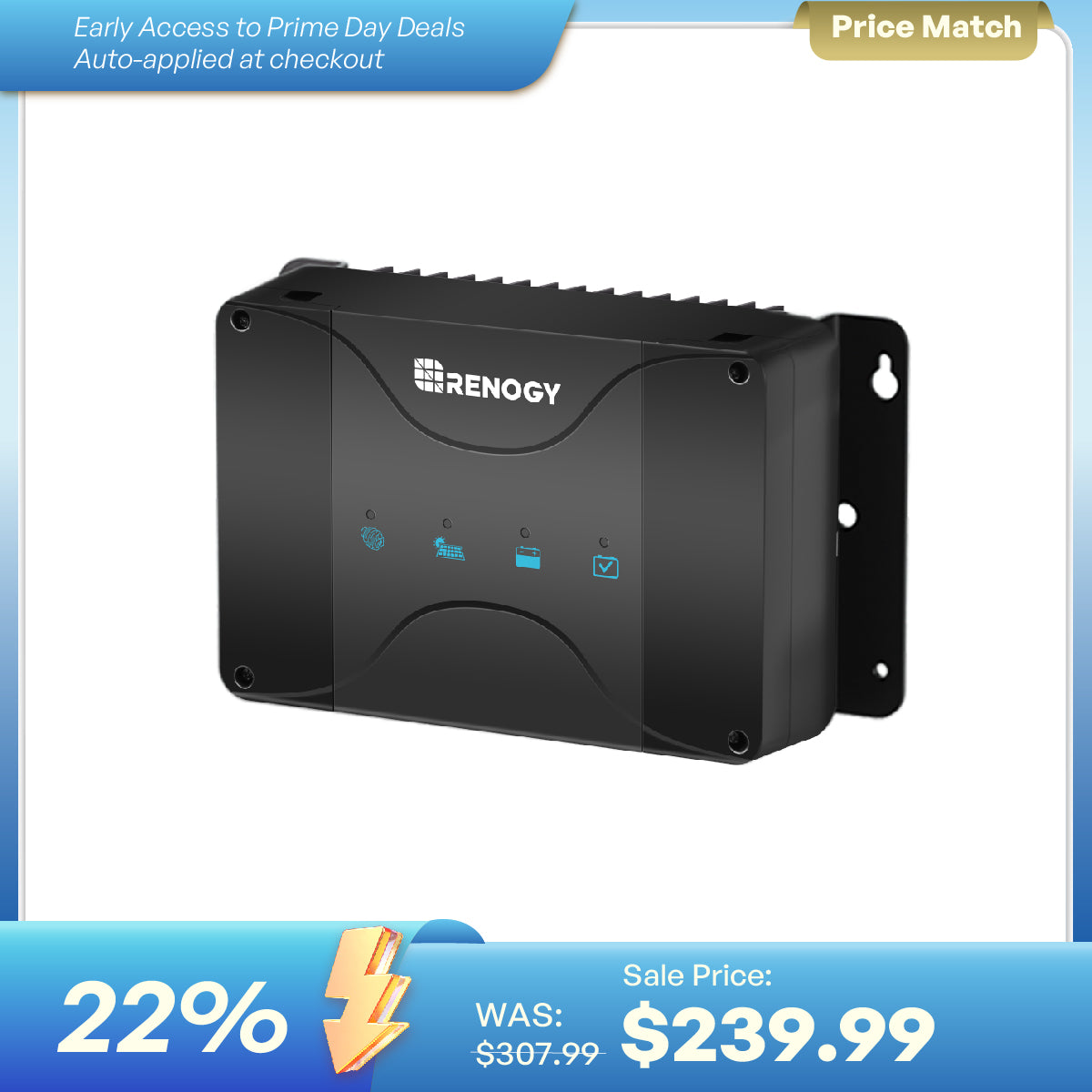 12V 30A/50A DC-DC On-Board Battery Charger with MPPT - 50A / Battery Charger Only