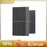 590W N-Type Bifacial Solar Panel（2-Pack）