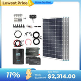 400W 12V Complete Solar Panel Kit with 2.4kWh Batteries