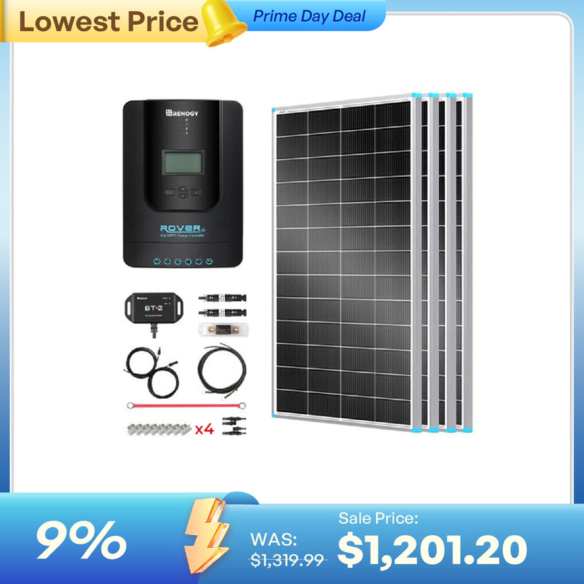 800W 12V Essential Solar Panel Kit