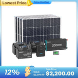 400W 12V Complete Solar Panel Kit with 3.6kWh Battery