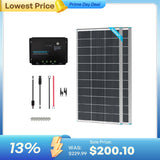 200W 12V Starter Solar Panel Kit