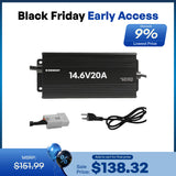 12V 20A/24V 10A AC-to-DC LFP Portable Battery Charger