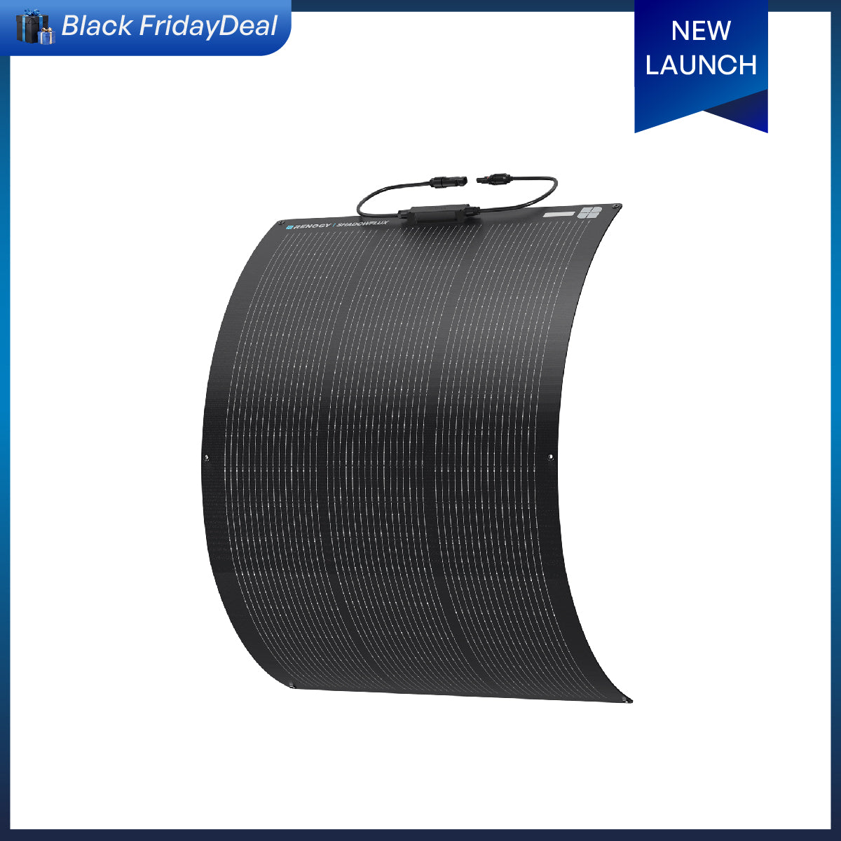 Flex ShadowFlux 100/200W Anti-Shading N-Type Flexible Solar Panel (All Black)